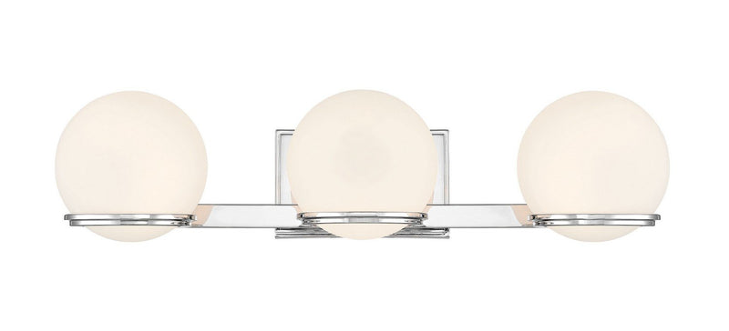 Hollywood Nights LED 3-Light Bath Vanity Light in Chrome