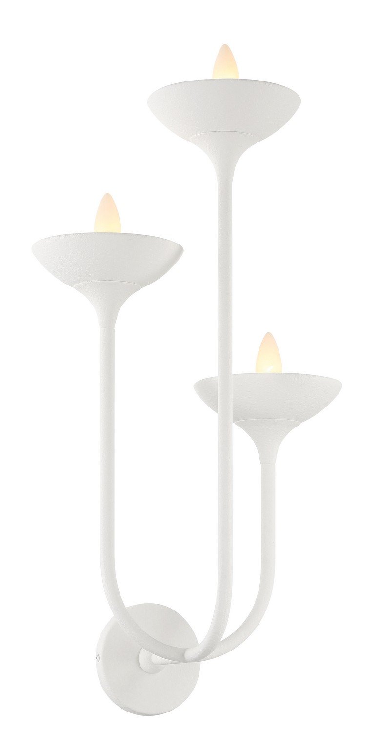 Ryton 3-Light Wall Sconce in Plaster White