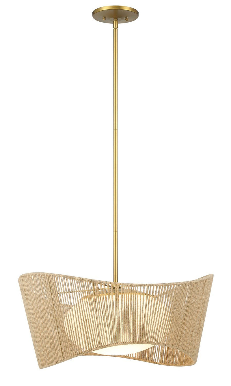 Key Largo Pendant in Soft Brass