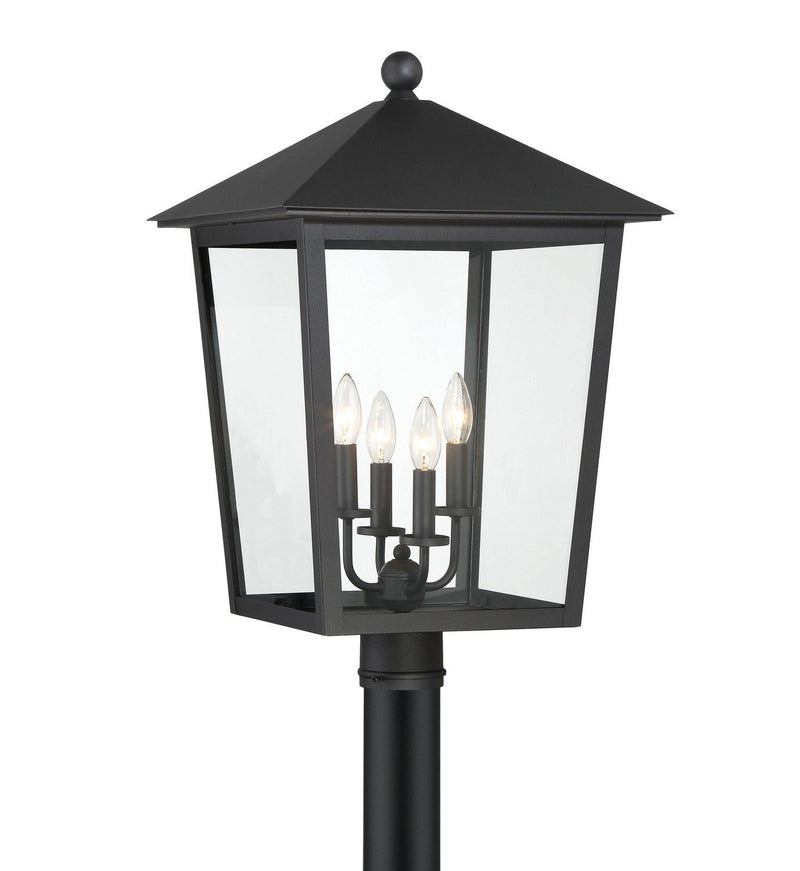 Noble Hill 4-Light Outdoor Post Light in Sand Coal