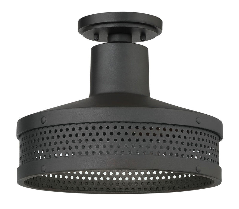 Abalone Point Outdoor Semi-Flush Mount in Sand Coal