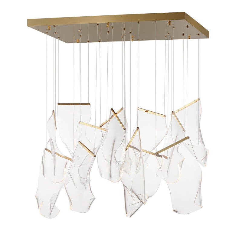 Rinkle LED Pendant in French Gold - Lamps Expo