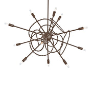 Olympus 12-Light 33" Starburst Chandelier in Bronze