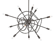 Olympus 12-Light 33" Starburst Chandelier in Dark Smoke