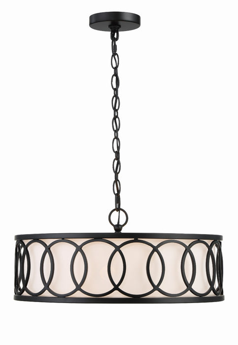 Graham 6-Light Chandelier in Matte Black - Lamps Expo