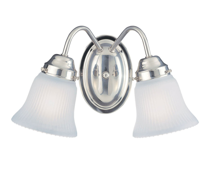 Brighton 2-Light Bath Vanity Light in Satin Nickel