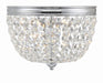 Nola 2-Light Ceiling Mount in Polished Chrome - Lamps Expo