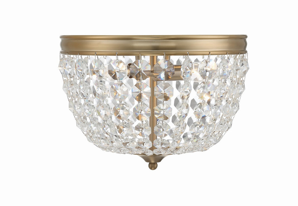 Nola 2-Light Ceiling Mount in Vibrant Gold - Lamps Expo