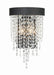 WIN-612-BF-CL-MWP- Winham 2-Light Wall Mount in Black Forged by Crystorama