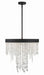 WIN-615-BF-CL-MWP- Winham 5-Light Chandelier in Black Forged by Crystorama