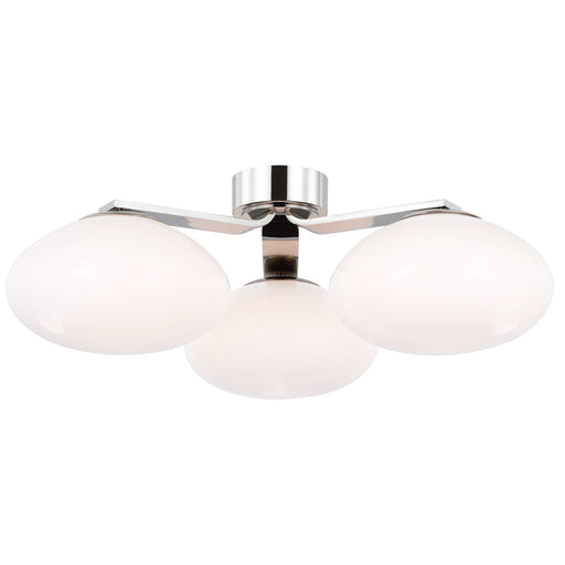 Marisol XL Triple Flush Mount in Polished Nickel