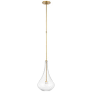 Lomme Small Pendant in Soft Brass