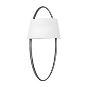 Dubai LED Wall Sconce in Black Silver Leaf - Lamps Expo