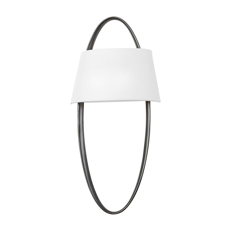 Dubai LED Wall Sconce in Black Silver Leaf - Lamps Expo