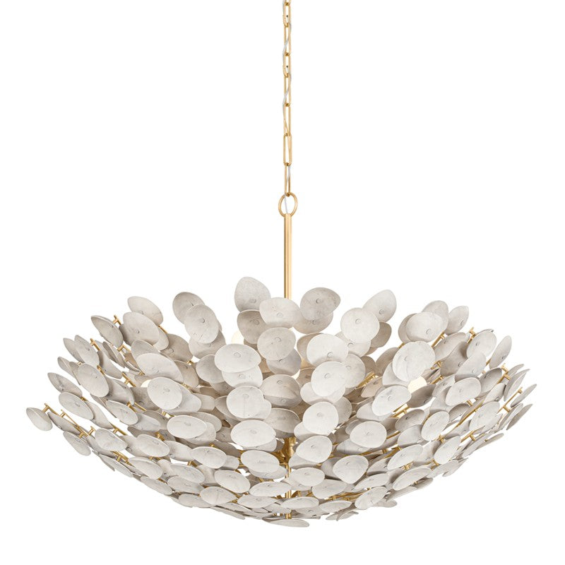 356-49-VGL- Aimi 12-Light Chandelier in Vintage Gold Leaf by Corbett Lighting
