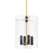 359-22-VB- Adonis 4-Light Lantern in Vintage Brass by Corbett Lighting
