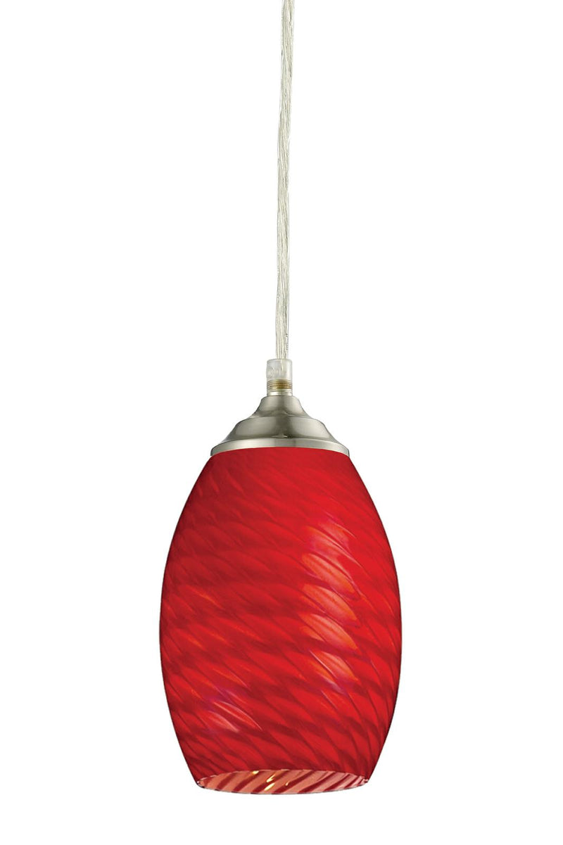 Jazz 1 Light 5" Pendant in Brushed Nickel