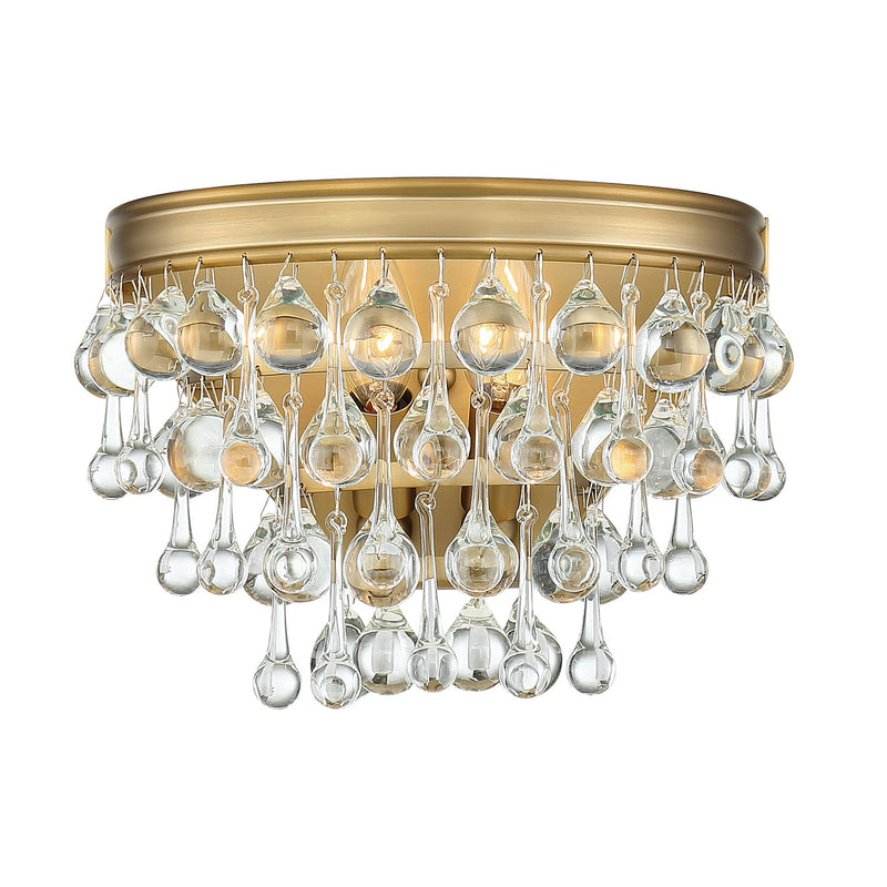 Calypso 2 Light 10.75" Sconce in Vibrant Gold