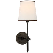 Bryant 14" Linen Shade Wall Sconce in Bronze