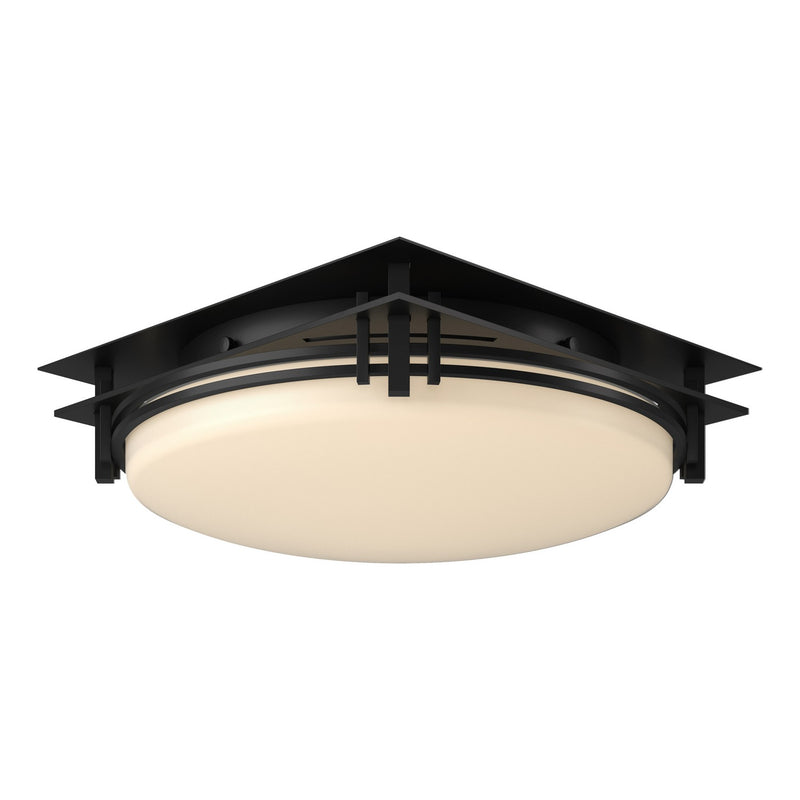 Banded Semi-Flush in Black - 124394-SKT-10-GG0097 by Hubbardton Forge