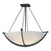 Compass Large Semi-Flush in Dark Smoke - 124560-SKT-07-GG0054 by Hubbardton Forge