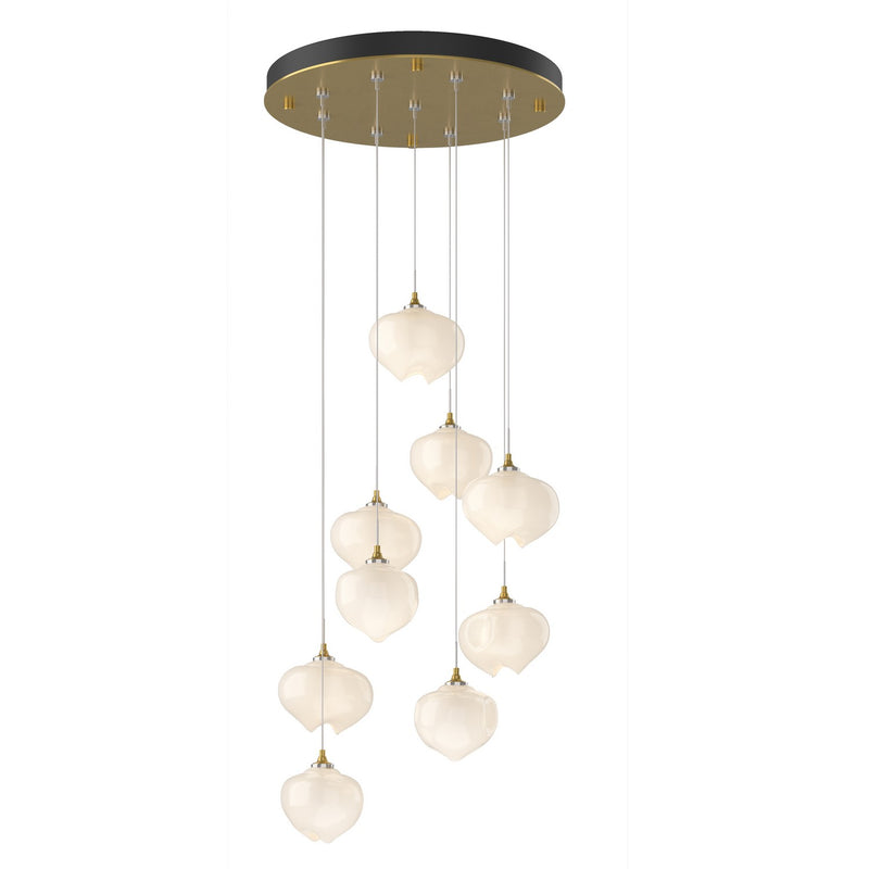 Ume 9-Light Pendant in Modern Brass - 131103-SKT-STND-86-FD0710 by Hubbardton Forge