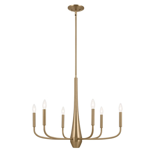 Deela 6-Light Chandelier in Champagne Bronze