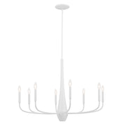 Deela 8-Light 36" Chandelier in White