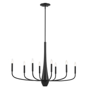 Deela 8-Light 41" Chandelier in Black