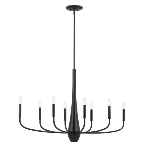 Deela 8-Light 41" Chandelier in Black