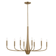 Deela 8-Light 41" Chandelier in Champagne Bronze