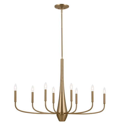 Deela 8-Light 41" Chandelier in Champagne Bronze