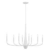 Deela 8-Light 41" Chandelier in White