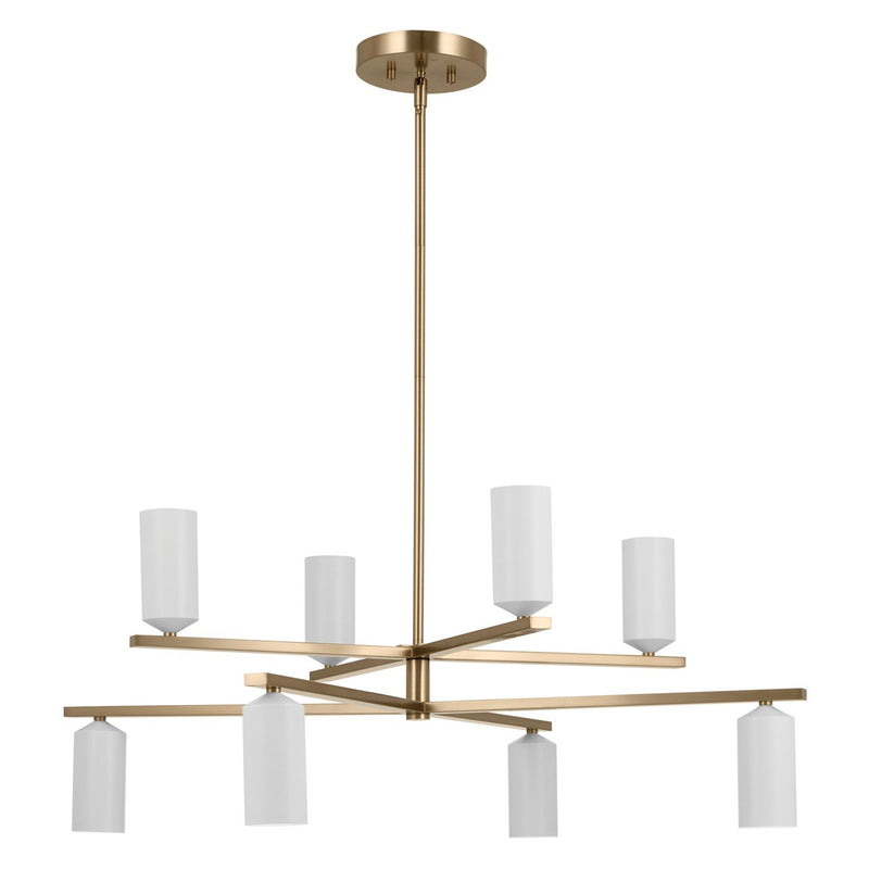 Gala 8-Light Chandelier in Champagne Bronze