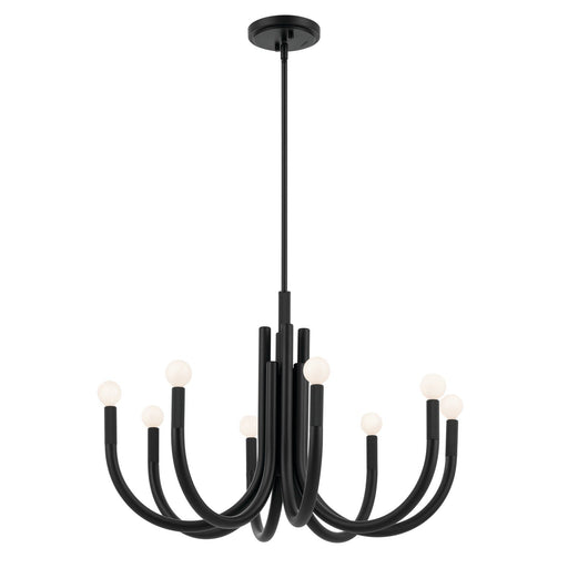 Odensa 8-Light 29.25" Chandelier in Black