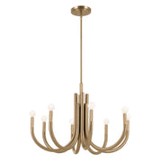 Odensa 8-Light 29.25" Chandelier in Champagne Bronze