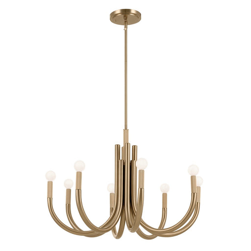 Odensa 8-Light 29.25" Chandelier in Champagne Bronze