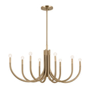 Odensa 8-Light 46" Oval Chandelier in Champagne Bronze