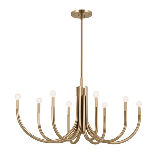 Odensa 8-Light 46" Oval Chandelier in Champagne Bronze