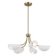 Arcus 5-Light Convertible Chandelier in Champagne Bronze