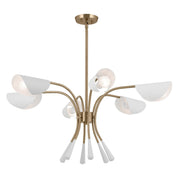 Arcus 6-Light Chandelier in Champagne Bronze