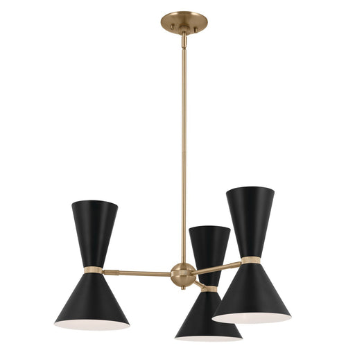 Phix 6-Light Chandelier in Champagne Bronze