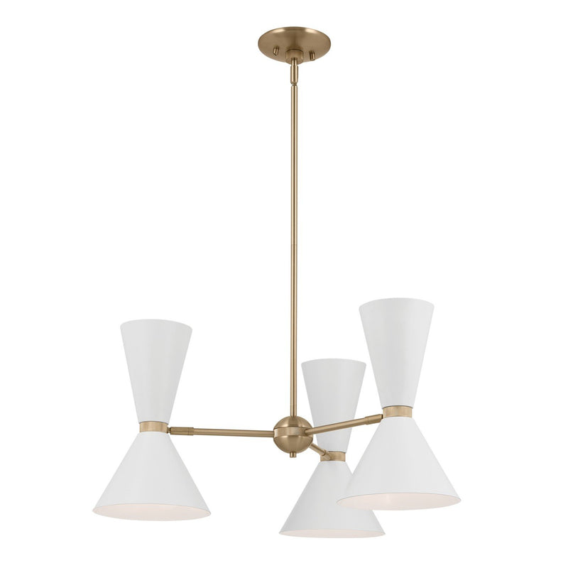 Phix 6-Light Chandelier in Champagne Bronze