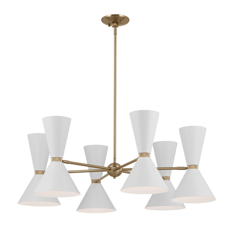 Phix 12-Light Chandelier in Champagne Bronze