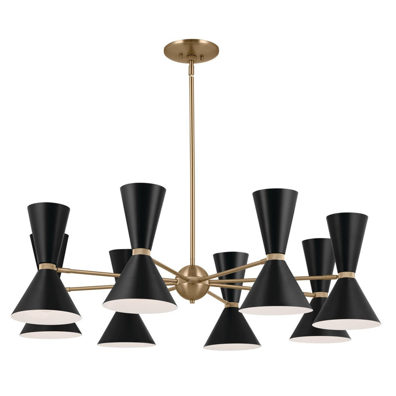Phix 16-Light Chandelier in Champagne Bronze