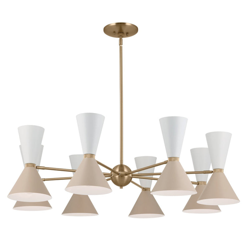 Phix 16-Light Chandelier in Champagne Bronze