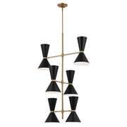 Phix 12-Light Foyer Chandelier in Champagne Bronze