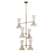 Phix 12-Light Foyer Chandelier in Champagne Bronze