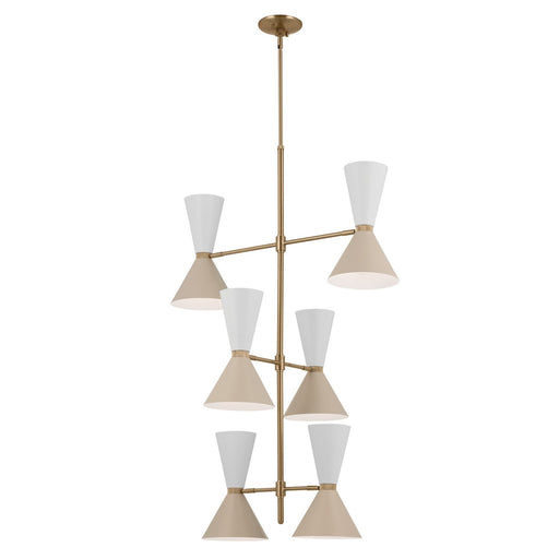 Phix 12-Light Foyer Chandelier in Champagne Bronze