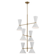 Phix 12-Light Foyer Chandelier in Champagne Bronze